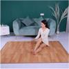 OLOTU Carbon Crystal Heated Area Rug Wood Stripe Heated Floor Mats with Timer & Thermostat Heated Carpet Electric Heated Floor view 1
