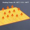 OLOTU Carbon Crystal Heated Area Rug Wood Stripe Heated Floor Mats with Timer & Thermostat Heated Carpet Electric Heated Floor view 2