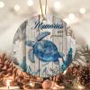 Bomehhjuli Christmas Round Ornament Turtles Holiday Keepsake Beach Life 3.2 Inch with Gold String Modern Christmas Ornament Housewarming Gift House Warming Presents for New Home Housewarming Gift view 1