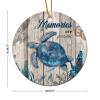Bomehhjuli Christmas Round Ornament Turtles Holiday Keepsake Beach Life 3.2 Inch with Gold String Modern Christmas Ornament Housewarming Gift House Warming Presents for New Home Housewarming Gift view 2