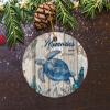 Bomehhjuli Christmas Round Ornament Turtles Holiday Keepsake Beach Life 3.2 Inch with Gold String Modern Christmas Ornament Housewarming Gift House Warming Presents for New Home Housewarming Gift view 4