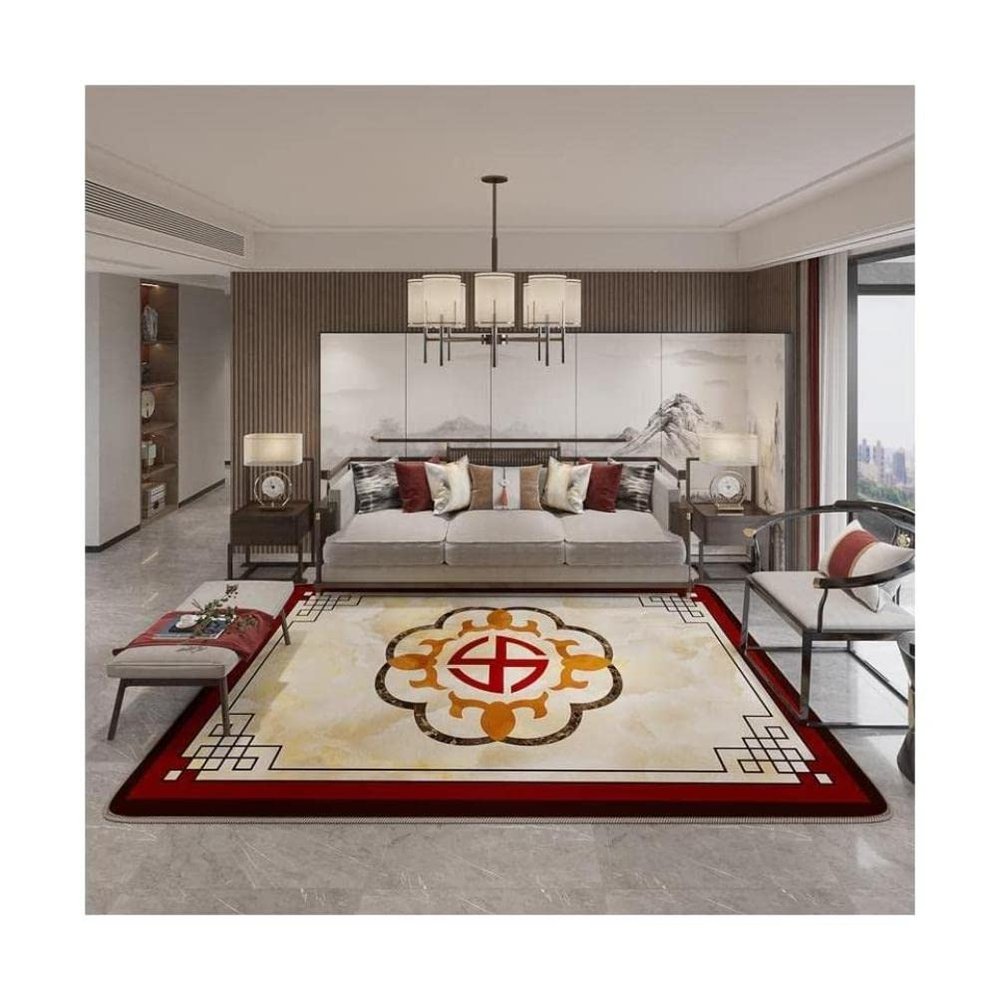 VNABO Heated Floor Mats Adjustable Heated Area Rug Electric Heated Floor Vintage Heated Carpet Creativity Home Heater Electric Mat