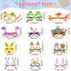 Hungdao 12 Pcs Felt Easter Glasses Easter Egg Glasses Frame Bulk Bunny Eyeglasses Plastic Photo Props for Kids Adult Easter Basket Stuffers Filler Easter Party Favors Decor Supplies view 2