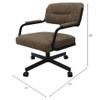 Tobias Designs Inc. Swivel Metal Caster Dining Chair M-110 - Checkered - Grey view 2