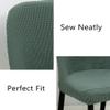 VIKAUL Chair Covers Set of 4 Dining Chair Seat Covers Stretch Chair Protector Removable Washable Chair Slipcover for Dining Room Hotel Kitchen Wedding Banquet,Coffee view 2