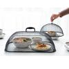 Table Food Lids, Metal Dessert Protective Lids with Handles, Multifunctional Food Cover Drain Basket Fruit Basket for Home Restaurant Canteen(Size:47 * 34.5cm,Color:B) view 3