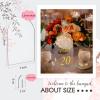 30 Sets Arch Acrylic Sign Gold Printed 1-30 Table Signs with Stands Calligraphy Clear Table Number Display Stand for Wedding Reception Event Party Restaurant Centerpieces Decor (5 x 7 Inch) view 3