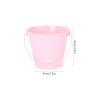 Abaodam Pink Mini Tinplate Flower Bucket Set of 5 with Handle view 2