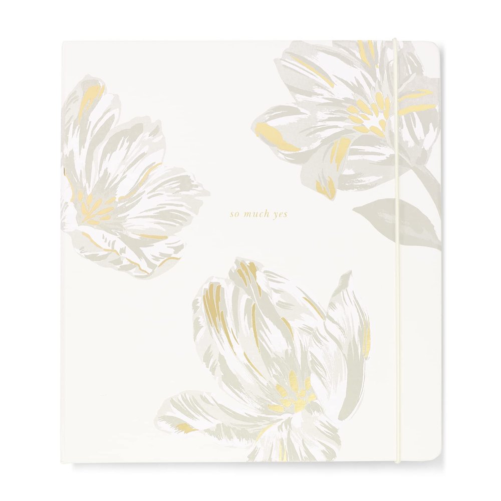 Kate Spade New York Wedding Planning Book and Organizer, Wedding Binder with Pages for To-Do Lists, Notes, Budgeting, Invitations, Growing Tulips