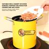 3L Deep Fryer Pot, Stainless Steel Japanese Frying Pot with Oil Filter Fil & Lid for Home Kitchen, Mini Deep Frying Pan with Nonslip Handle for Most Stove, Heat Insulation view 3