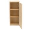 Quicklock RTA (Ready-to-Assemble) 30" Tall Wall Kitchen Cabinets - Shaker Style | 100% Hardwood | Made in America | Soft Close Hardware (Raw Maple, 12" D x 18" W x 30" H) view 4