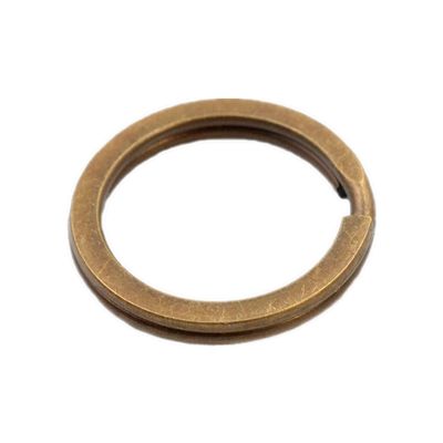 TAOYATAO Vintage brass key ring Brass ring Handcrafted leather accessories DIY Brass ornaments (1 pc 28mm)