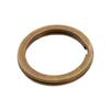 TAOYATAO Vintage brass key ring Brass ring Handcrafted leather accessories DIY Brass ornaments (1 pc 28mm) view 1