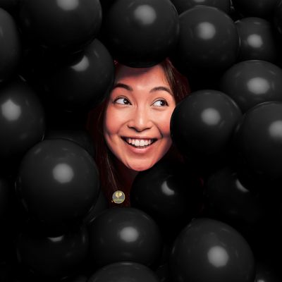 AFTERLOON Biodegradable Mini Balloons 100 pcs Onyx Black 5 Inch, Matte Color Thickened Extra Strong Latex Helium Float, Baby Shower Gender Reveal Garland Arch Wedding Birthday Party Decorations