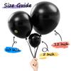 AFTERLOON Biodegradable Mini Balloons 100 pcs Onyx Black 5 Inch, Matte Color Thickened Extra Strong Latex Helium Float, Baby Shower Gender Reveal Garland Arch Wedding Birthday Party Decorations view 3