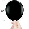 AFTERLOON Biodegradable Mini Balloons 100 pcs Onyx Black 5 Inch, Matte Color Thickened Extra Strong Latex Helium Float, Baby Shower Gender Reveal Garland Arch Wedding Birthday Party Decorations view 4