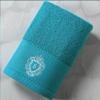 100% Pakistan Cotton Satin Face Towel Adults Baby Hand Embroidered Luxury Crown Hand Face Bathroom Towel Set Beach Towel Sky Gray 150x80cm 800g 1PC view 4