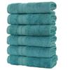 6 PCS Pure Cotton Face Towel Super Absorbent Large Face/Bath Towel Thick Soft Bathroom Towels Bathroom Household Beach Towels Grey Poland view 3