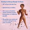 merrimix | 59" Inflatable Blow Up Doll Gag Gifts for Men Women Bachelor Bachelorette Party Favors and Decorations | Funny Surprise Gift for Adults (Destiny) view 3