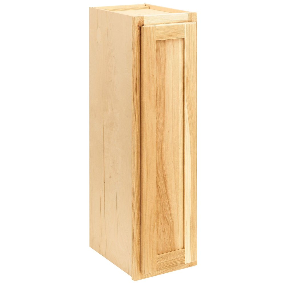 Quicklock RTA (Ready-to-Assemble) 30" Tall Wall Kitchen Cabinets - Shaker Style | 100% Hardwood | Made in America | Soft Close Hardware (Rustic Hickory, 12" D x 18" W x 30" H)