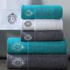 100% Pakistan Cotton Satin Face Towel Adults Baby Hand Embroidered Luxury Crown Hand Face Bathroom Towel Set Beach Towel Hotel White 78x35cm 150g 1 PC view 2