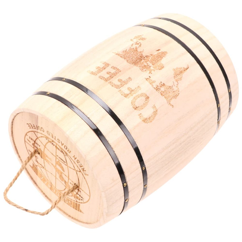 EXCEART 1pc Wooden Desk Organizer Rustic Wooden Pen Holder for Coffee Beans Tea and Small Objects for Home Office