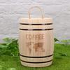 EXCEART 1pc Wooden Desk Organizer Rustic Wooden Pen Holder for Coffee Beans Tea and Small Objects for Home Office view 2