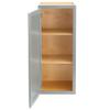 Quicklock RTA (Ready-to-Assemble) 30" Tall Wall Kitchen Cabinets - Shaker Style | 100% Hardwood | Made in America | Soft Close Hardware (Magnetic Gray, 12" D x 12" W x 30" H) view 3