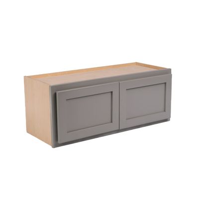 Quicklock RTA (Ready-to-Assemble) 30" Tall Wall Kitchen Cabinets - Shaker Style | 100% Hardwood | Made in America | Soft Close Hardware (Magnetic Grey, 12" D x 30" W x 12" H)