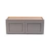 Quicklock RTA (Ready-to-Assemble) 30" Tall Wall Kitchen Cabinets - Shaker Style | 100% Hardwood | Made in America | Soft Close Hardware (Magnetic Grey, 12" D x 30" W x 12" H) view 4
