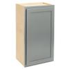 Quicklock RTA (Ready-to-Assemble) 30" Tall Wall Kitchen Cabinets - Shaker Style | 100% Hardwood | Made in America | Soft Close Hardware (Magnetic Grey, 12" D x 18" W x 30" H) view 1