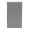 Quicklock RTA (Ready-to-Assemble) 30" Tall Wall Kitchen Cabinets - Shaker Style | 100% Hardwood | Made in America | Soft Close Hardware (Magnetic Grey, 12" D x 18" W x 30" H) view 2