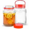 1 Gallon Glass Jar With Lid (2 Pack) 128 oz Large Mason Jars Wide Mouth for Sun Tea, Big Kombucha Jugs for Fermentation, Kimchi Container, Cabbage, Tomatoes, Pickles, Hot Peppers, Duck Eggs view 1