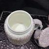 Bling Water Bottle Rhinestone,Bling Cups with Rhinestones Ceramic Travel Mug Coffee Mug 400 ML with Lid, Bling Gifts for Women Christmas Birthday Gift Office Outdoor Home,Silver view 2