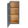 Quicklock RTA (Ready-to-Assemble) 30" Tall Wall Kitchen Cabinets - Shaker Style | 100% Hardwood | Made in America | Soft Close Hardware (Needlepoint Navy, 12" D x 12" W x 30" H) view 4