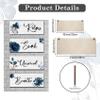 4 Pieces Bathroom Large Wall Plaque Decor Bathroom Wooden Art Wall Decor for Bathroom Laundry Washroom Hanging Sign for Home Spa Bathroom Decor view 2