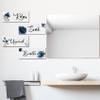 4 Pieces Bathroom Large Wall Plaque Decor Bathroom Wooden Art Wall Decor for Bathroom Laundry Washroom Hanging Sign for Home Spa Bathroom Decor view 3