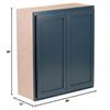 Quicklock RTA (Ready-to-Assemble) 30" Tall Wall Kitchen Cabinets - Shaker Style | 100% Hardwood | Made in America | Soft Close Hardware (Needlepoint Navy, 12''D x 36''W x 30''H) view 2