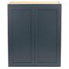 Quicklock RTA (Ready-to-Assemble) 30" Tall Wall Kitchen Cabinets - Shaker Style | 100% Hardwood | Made in America | Soft Close Hardware (Needlepoint Navy, 12''D x 36''W x 30''H) view 3