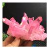 WGPHD Health & Household Rose Flame Aqua Aura Quartz Crystal vug Rainbow Titanium Bismuth Silicon Cluster view 1