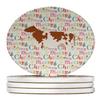 Ayrshire Cow Christmas Large Sandstone Coasters Pack of 4 view 1