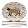 Burmese Cat Christmas Large Sandstone Coasters Pack of 4 view 1