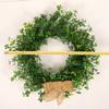 Abaodam Ribbon Beautiful Rattan Leaf Supplies Decoration Four for Window Artificial Clover Farmhouse Shamrock Indoor Natural Garland Green Linen Hanging Wedding Decor Restaurant Vines view 3