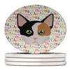 Munchkin Cat Christmas Large Sandstone Coasters Pack of 4 view 1