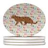 Toyger Cat Christmas Large Sandstone Coasters Pack of 4 view 1