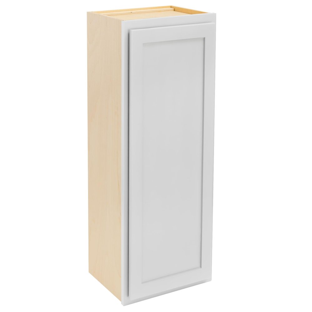 Quicklock RTA (Ready-to-Assemble) 30" Tall Wall Kitchen Cabinets - Shaker Style | 100% Hardwood | Made in America | Soft Close Hardware (Pure White, 12" D x 12" W x 30" H)