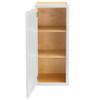 Quicklock RTA (Ready-to-Assemble) 30" Tall Wall Kitchen Cabinets - Shaker Style | 100% Hardwood | Made in America | Soft Close Hardware (Pure White, 12" D x 12" W x 30" H) view 3