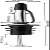12 Pack Stainless Steel Liquor Bottle Pourers with Siamese Rubber Dust Caps bottle spout and Liquor Pourers view 2