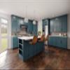 Quicklock RTA (Ready-to-Assemble) 30" Tall Wall Kitchen Cabinets - Shaker Style | 100% Hardwood | Made in America | Soft Close Hardware (Needlepoint Navy, 12" D x 30" W x 12" H) view 2