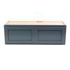 Quicklock RTA (Ready-to-Assemble) 30" Tall Wall Kitchen Cabinets - Shaker Style | 100% Hardwood | Made in America | Soft Close Hardware (Needlepoint Navy, 12" D x 30" W x 12" H) view 4